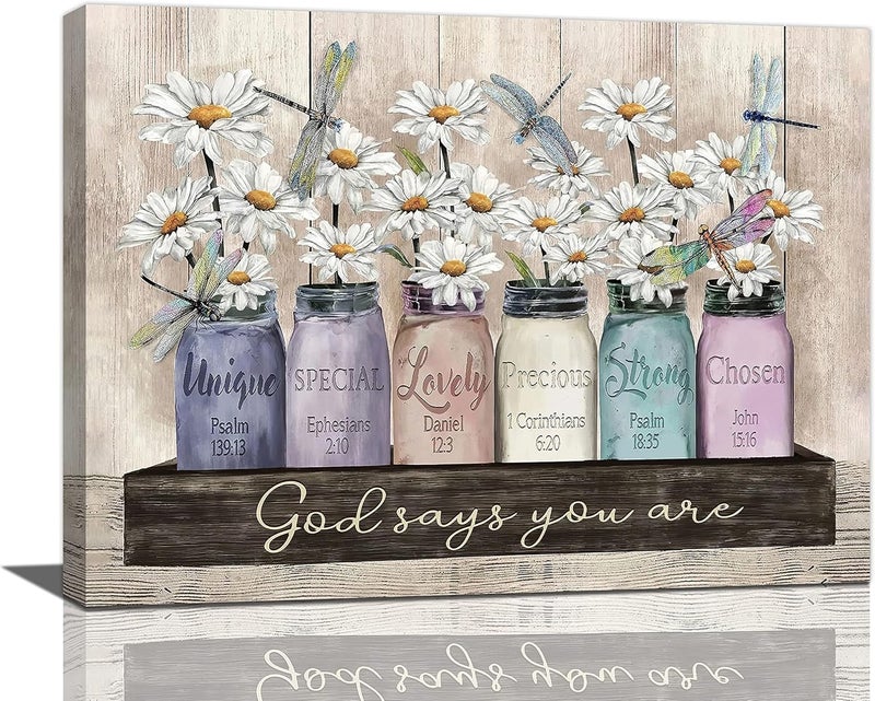 remzoke God Says You Are Canvas Wall Art - Image 1