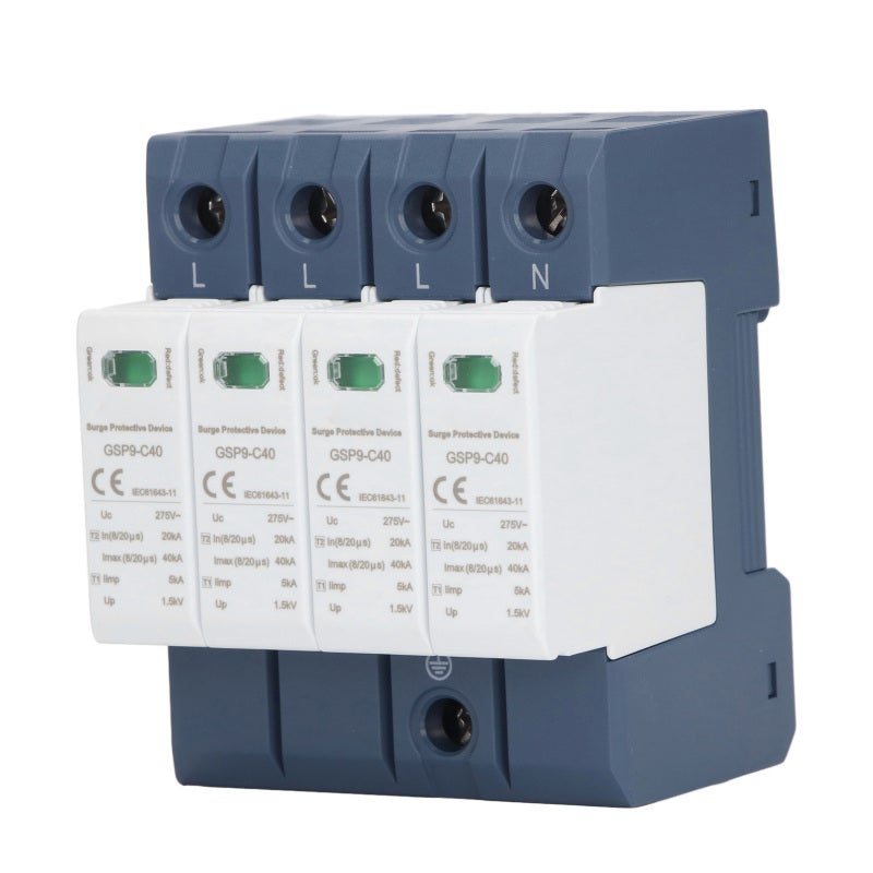 GEYA AC Surge Protector: 275VAC 40kA Max Discharge Current - Fast Discharge Dual Thermal Break Protection Surge Protective Device for Low Voltage AC Power Line Systems - Image 5