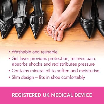 CARNATION FOOTCARE Corn Shields pack of 3 Slim design elasticated fabric outer stretches to fit all sizes With mineral oil to soften skin helps to prevent pressure - Image 4