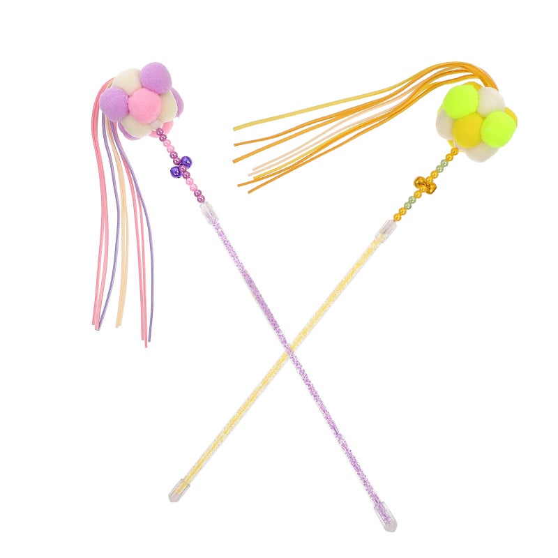 🧸 ألعاب تفاعلية للقطط داخل المنزل أعواد تحفيز متينة بتصميم آمن للطول للعب ممتع - Image 1