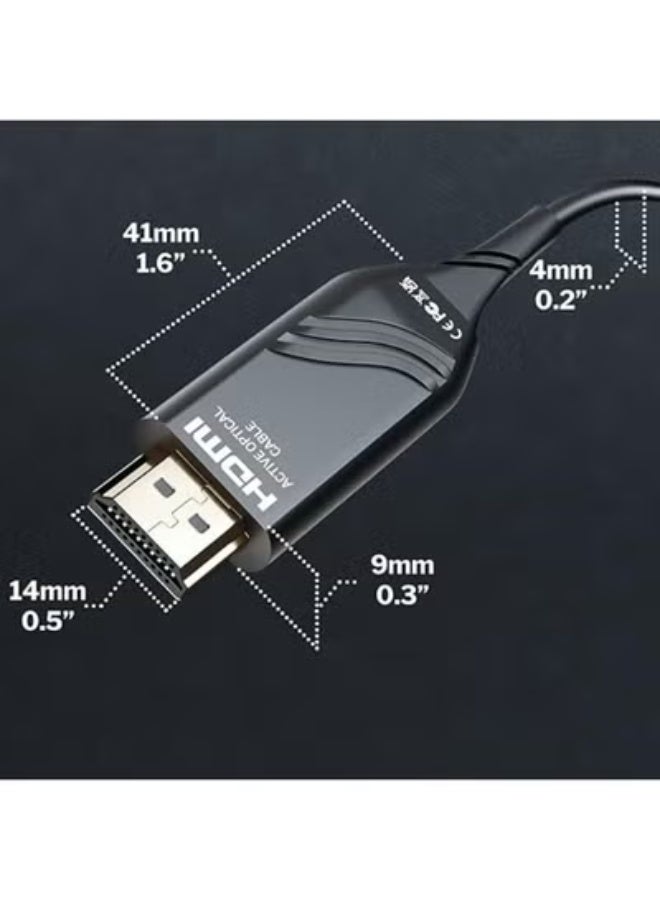 50m HDMI Fiber Optic Cable – Ultra High-Speed 8K@60Hz – Loss-Free Flexible HDMI for TV & Gaming - Image 2