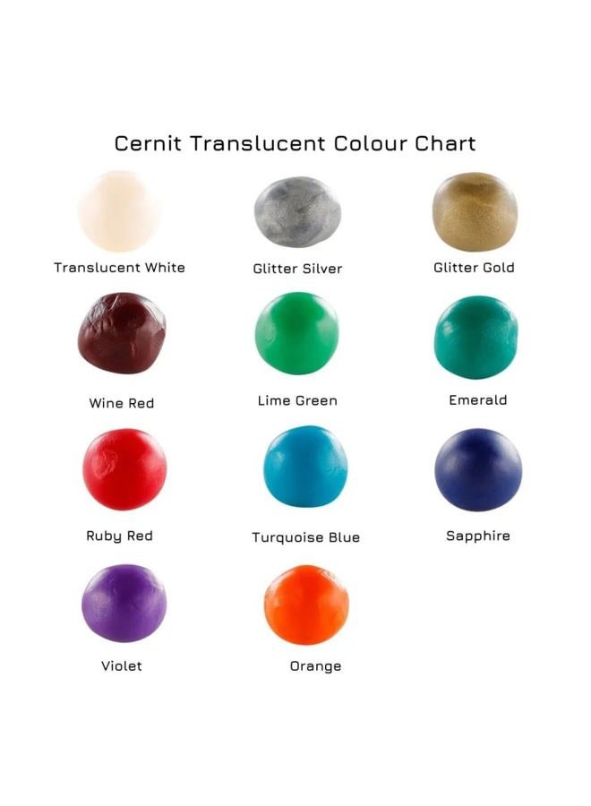 CERNIT Transparant Clay 56g, Amber, 7 x 5.5 x 1.5 cm - Image 4