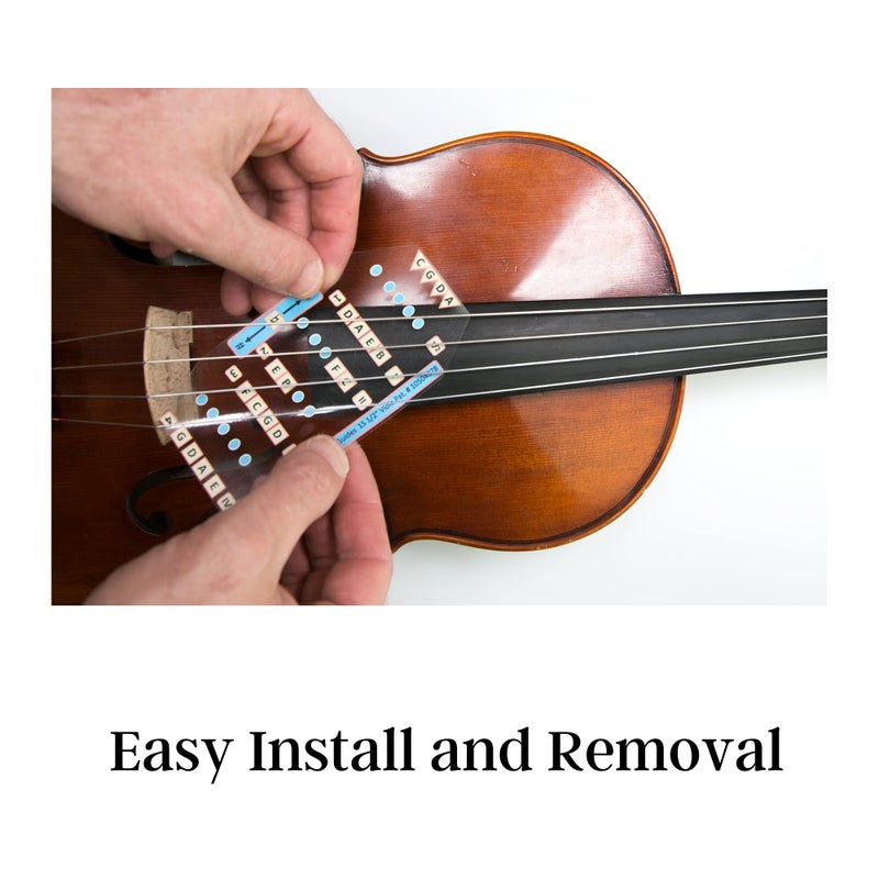 FFG NOTE THE DIFFERENCE Fantastic Finger Guide for Violas | Stringed Musical Instruments | Fingerboard and Fretboard Stickers for Learning All Notes | Kids/Adult Beginner Viola Finger Guide | 13" Size - Image 2
