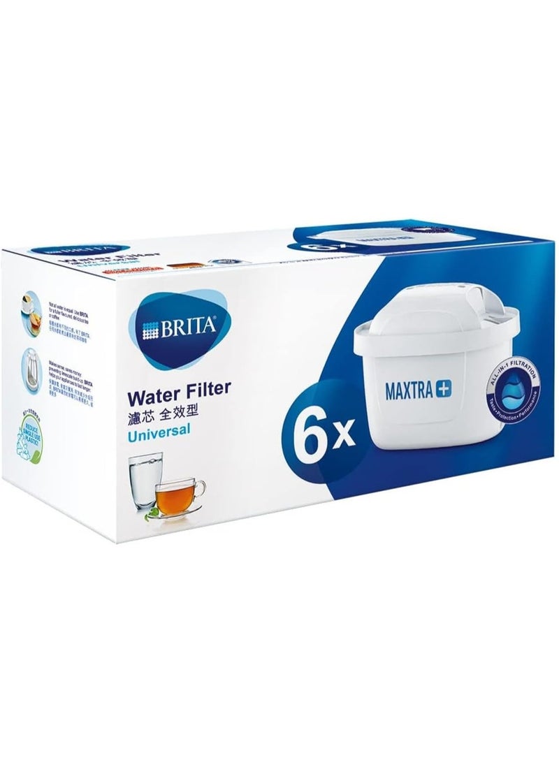 BRITA Maxtra+ Water Filter Cartridges, White, Pack of 6  - Image 1