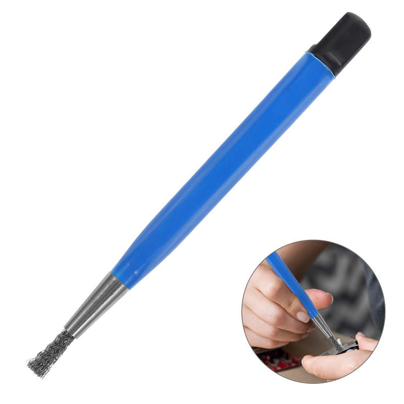 Blue Fiberglass Scratch Wire Brush Pen for Watch Circuit Board and Automotive Cleaning Tool - Image 5