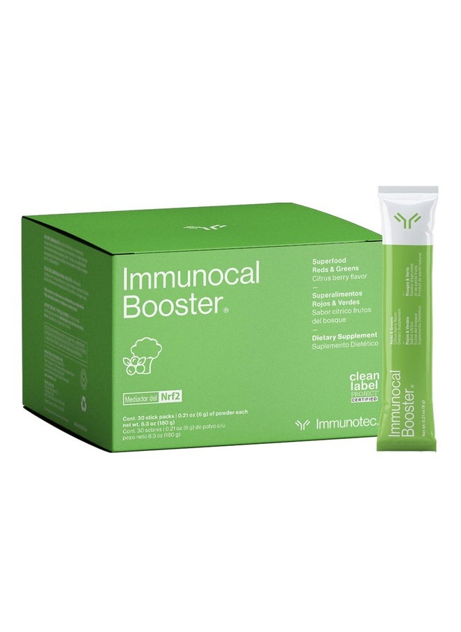 Immunocal - Immunocal Booster® - Supplement with Over 50 Fruits & Veggies, Relieves Inflammation, Immune Support, Antioxidant, Selenium + Sulforaphane (Nrf2 Activator™) | Gluten Free, Sugar Free | 30 Servings - Image 1