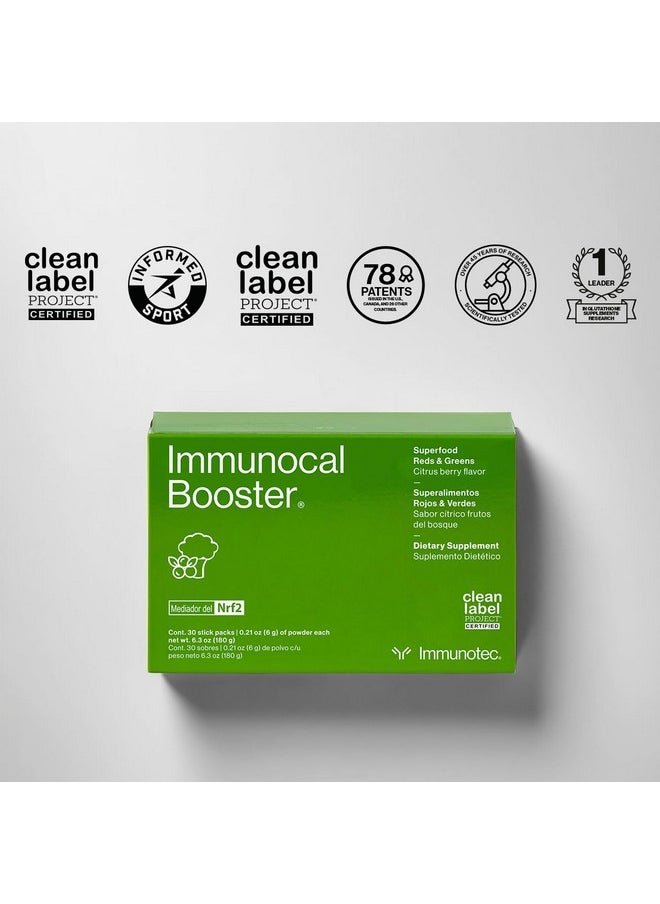 Immunocal - Immunocal Booster® - Supplement with Over 50 Fruits & Veggies, Relieves Inflammation, Immune Support, Antioxidant, Selenium + Sulforaphane (Nrf2 Activator™) | Gluten Free, Sugar Free | 30 Servings - Image 1
