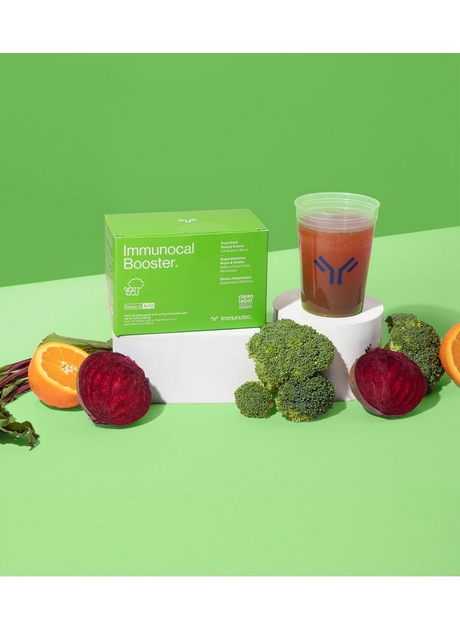 Immunocal - Immunocal Booster® - Supplement with Over 50 Fruits & Veggies, Relieves Inflammation, Immune Support, Antioxidant, Selenium + Sulforaphane (Nrf2 Activator™) | Gluten Free, Sugar Free | 30 Servings - Image 1