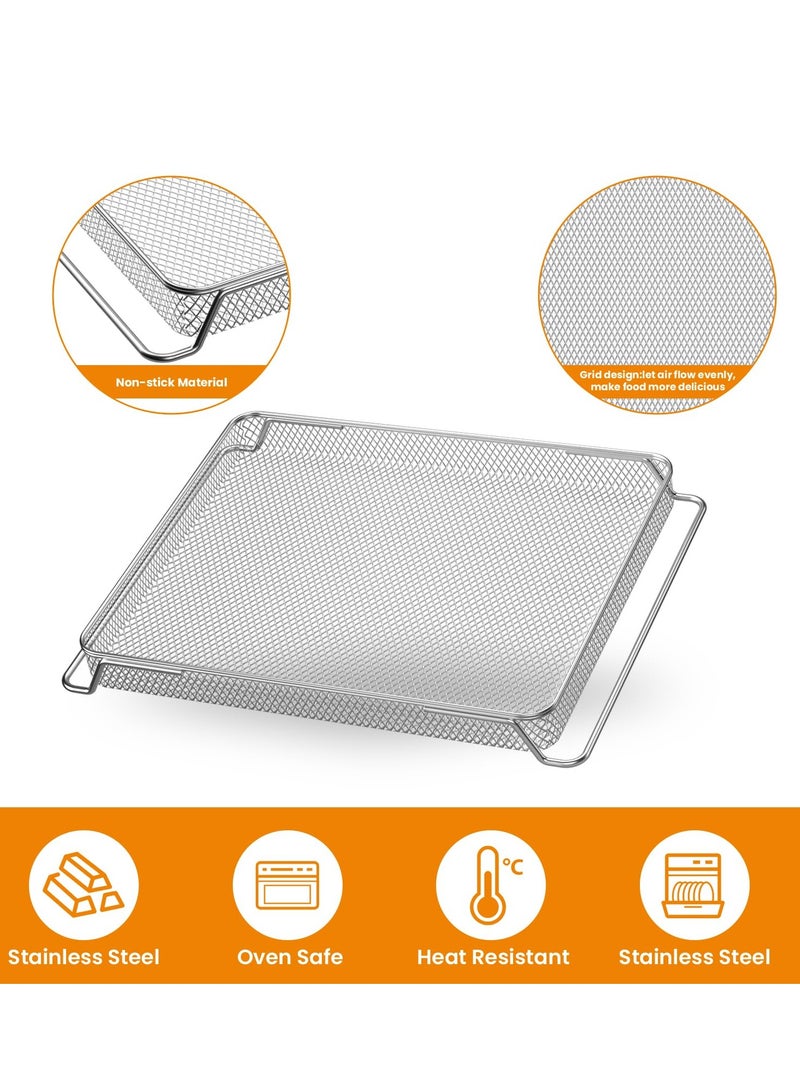 SOLARAE سلة فرن القلي الهوائي، صواني خبز بديلة أصلية لفرن القلي الهوائي الرقمي NINJA DT201 DT251 Foodi، سلة شبكية، ملحقات مثالية للقلي الهوائي وتجفيف الطعام - Image 4