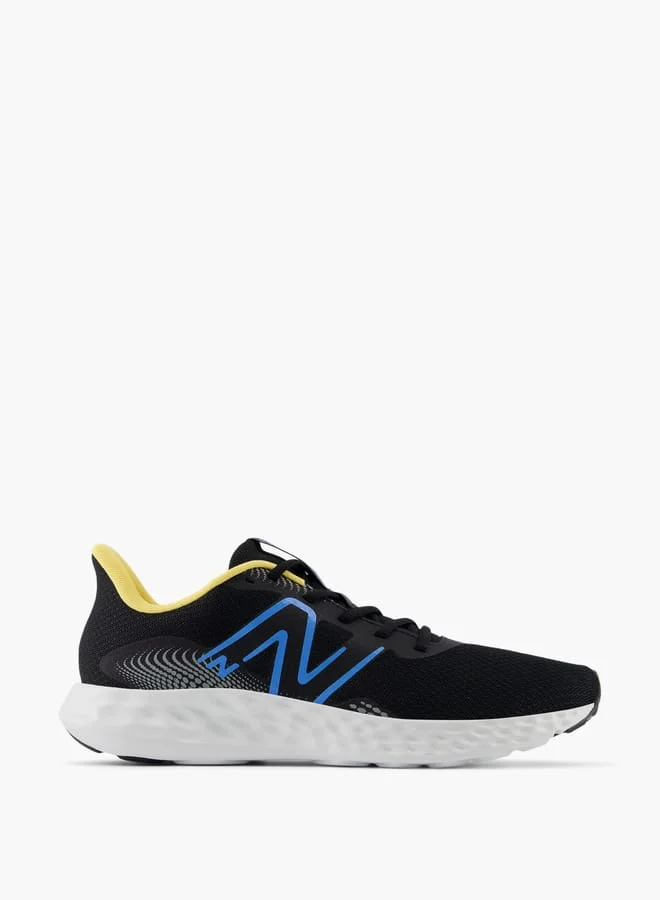 New Balance Men's Logo Detail Sports Shoes with Lace-Up Closure - 411