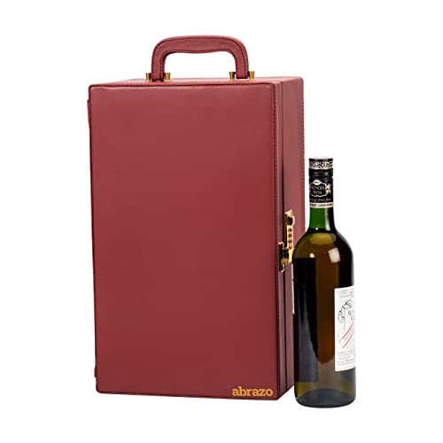 Abrazo Wine Accessories Set | Leatherette Gift Box with 2 Wine Glass & 3 Wine Accessories - Image 3