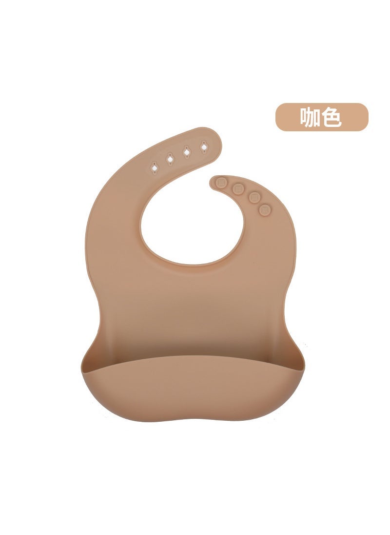 Babys Special Food Pocket Dinner Sipper Wash-Free Sipper Waterproof Dirty Splash-Proof Childrens Bib Silicone Bib Curry