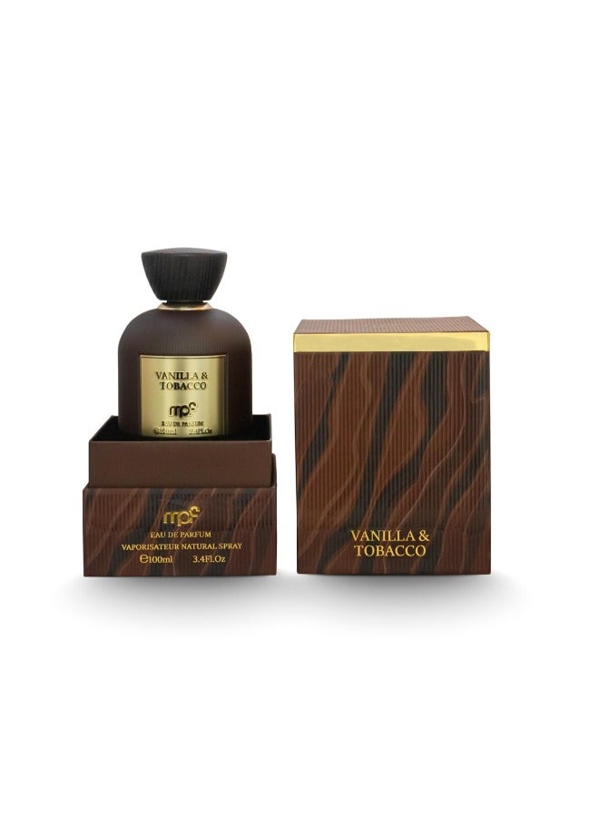 mpf Vanilla & Tobacco Eau de Parfum 100ml | Premium Fragrance for Men and Women - Image 2