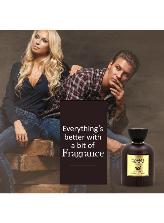 mpf Vanilla & Tobacco Eau de Parfum 100ml | Premium Fragrance for Men and Women - Image 5