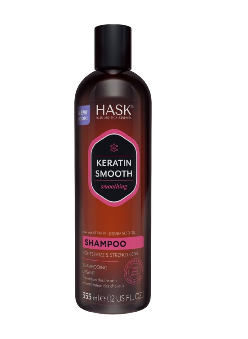 HASK KERATIN SMOOTHING SHAMPOO 355ML