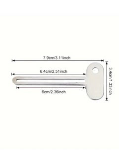 Goolsky 1pcs Stainless Steel Manual Squeezer, Toothpaste Tube Roller Dispenser, Multi-Purpose Uncharged Metal Tube Wringer for Toothpaste, Creams, Paints - Bathroom Accessory & Tool  - Image 3