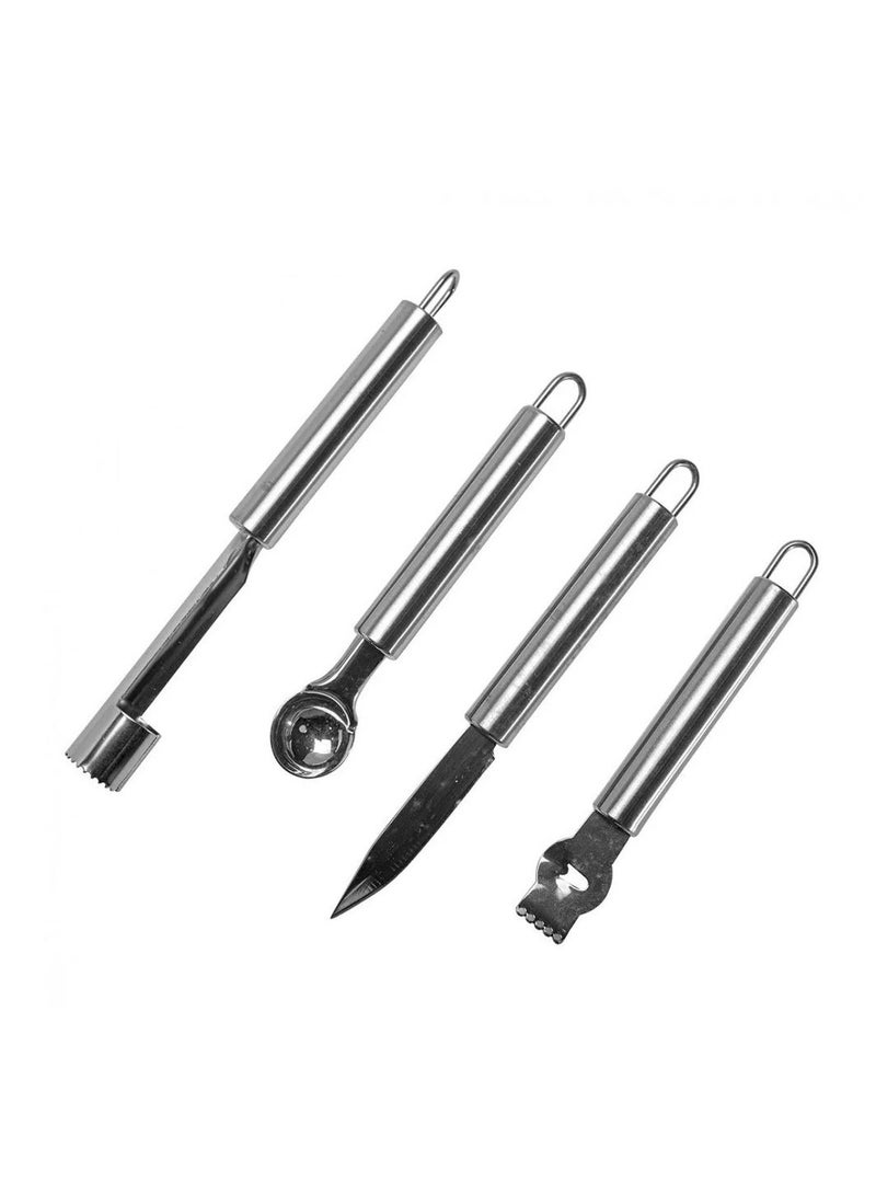 باصرة طقم سكاكين مطبخ متعدد الوظائف - 4 قطع للتقطيع والتقطيع بدقة