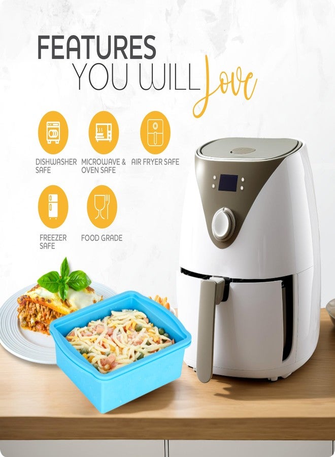 ZIP STANDING Silicone Freezer Trays with Lids, Set of 2 - with 1cup and 2 cupSilicone Freezer Molds for freezing soups, sauces and individual servings of lasagna, casseroles, dishwasher and microwave safe - Image 4