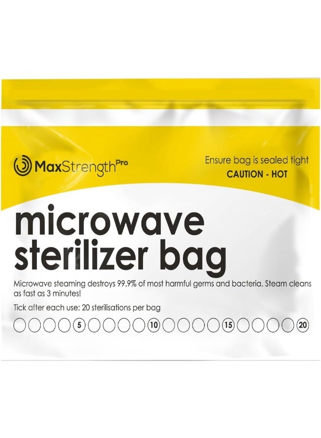 Max Strength Premium Microwave Sterilizer Bags (20pcs) - Image 1