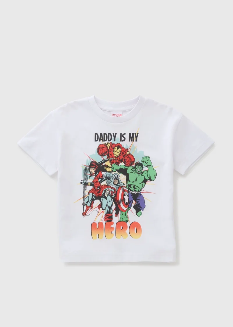 Matalan Boys White Marvel T-Shirt