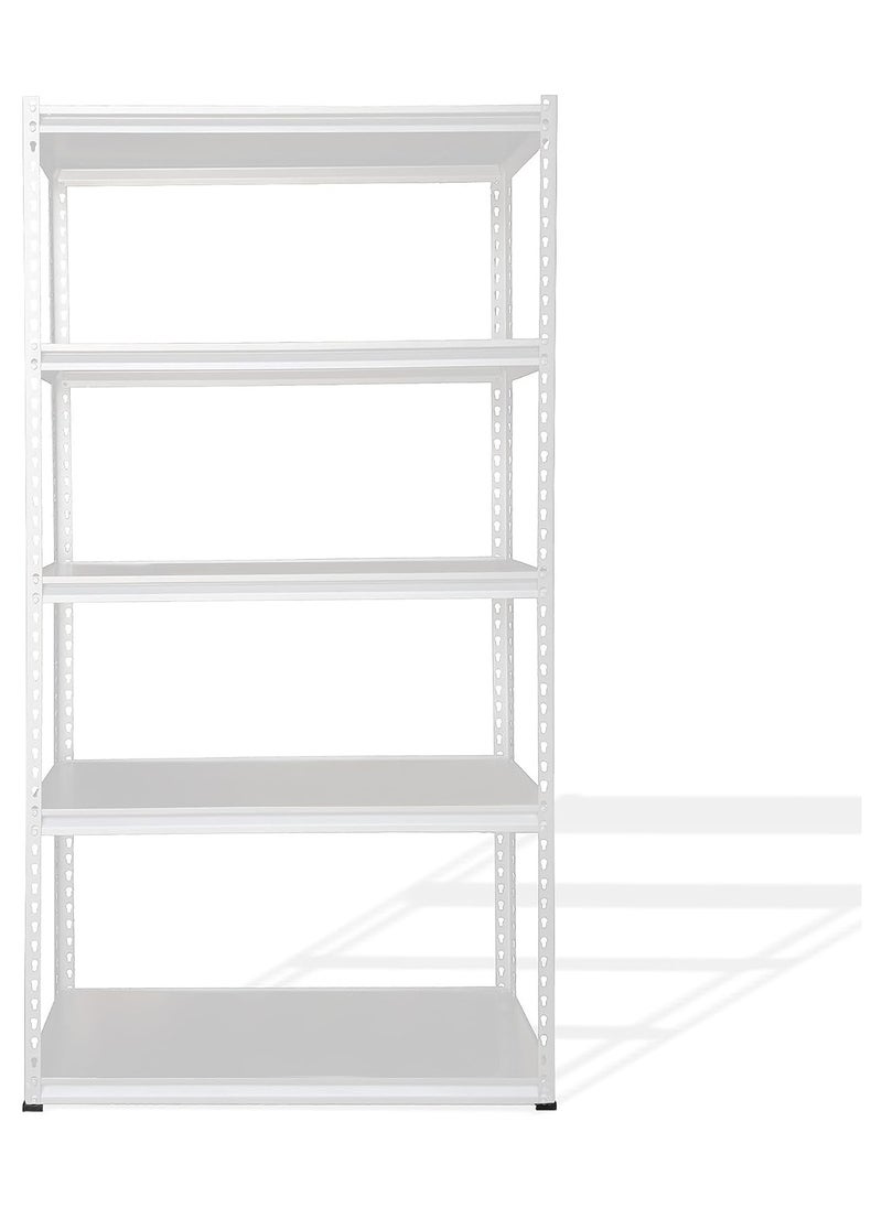 Kheera - 5-Tier Heavy Duty Storage Shelf (40cm Depth) Rack for Home, Garage & Warehouse (White) - Image 1