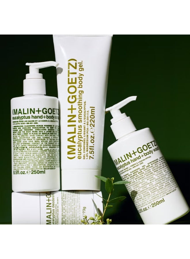 MALIN + GOETZ Eucalyptus Hand + Body Scrub 250ml - Image 3