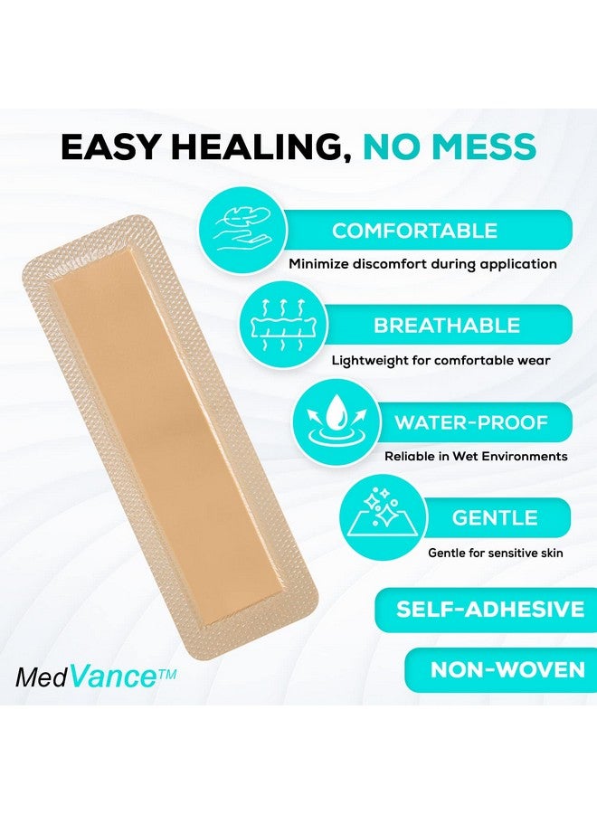 MedVance MedVanceTM Silicone - Bordered Silicone Adhesive Foam Dressing Size 4"x 12" (2.4"x10.4" Pad) Box of 5 dressings - Image 4