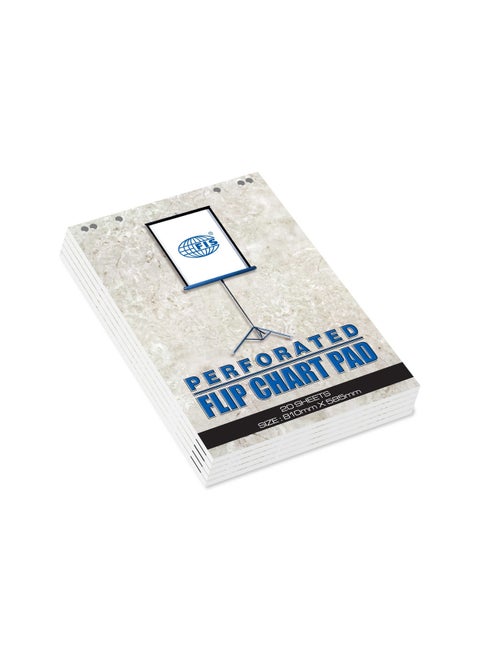 5-Piece Flip Chart Pads, 80 GSM, 585 X 810 MM, (20SHEET)