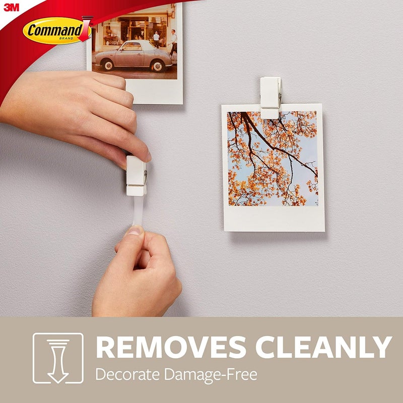 Command Spring Clips, Quartz, 8-Clips, 12-Strips, Decorate Damage-Free - Image 5