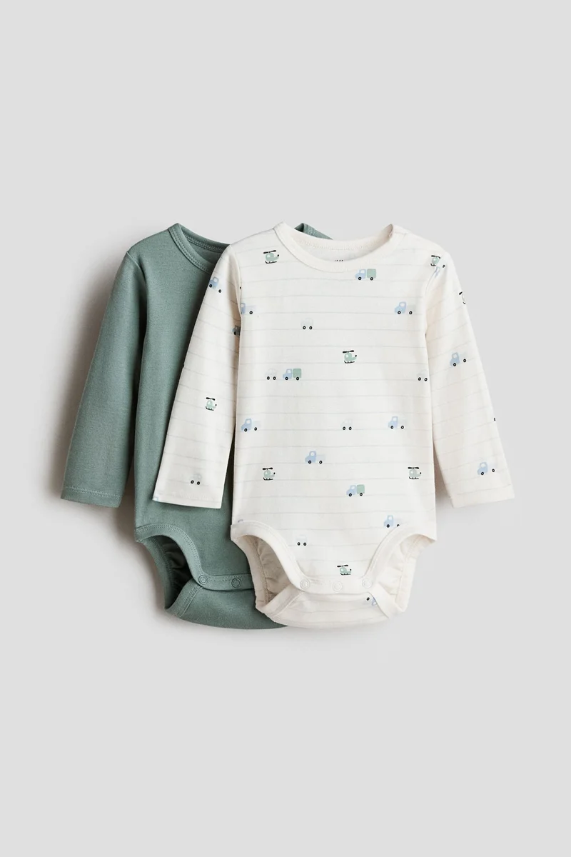 اتش اند ام بودي سوت بأكمام طويلة - عبوة من قطعتين