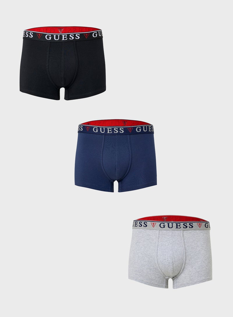 GUESS Brian Hero Boxer Trunk 3 Pack - Image 1