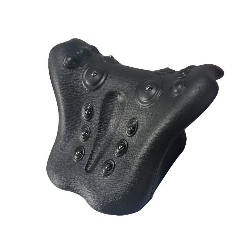 Upgraded Magnetic Therapy Cervical Massage Pillow with Gravity Pressure and C-Shaped Design for Neck and Shoulder Stretching