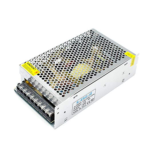 inShareplus 12V 20A 240W, DC Universal Regulated Switching Power Supply, Converter AC 100-240V to DC 12 Volt LED Driver, Transformer, Adapter for LED Strip Light - Image 1