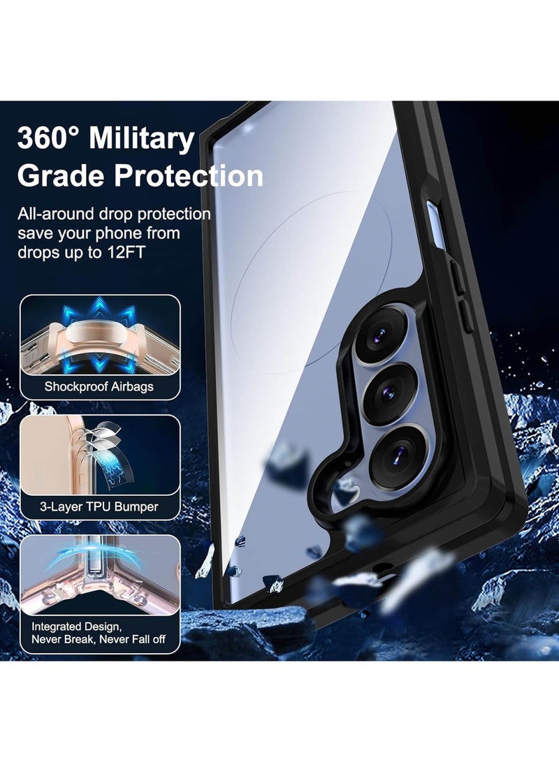 Rock Pow For Samsung Galaxy Z Fold 6 Case, Clear Shockproof Phone Cover, Ultra-Thin Slim Fit Hard PC Protective Cases for Samsung Z Fold 6. - Image 3
