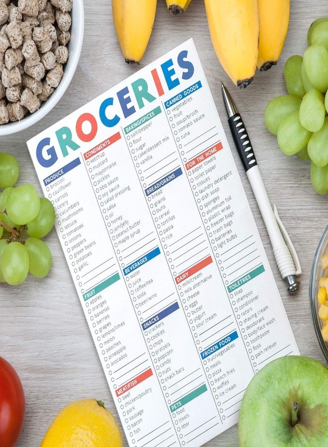 Sweetzer & Orange FastCheck Grocery List Magnet Pad for Fridge. 6x9” Magnetic Notepad with Printed Shopping List Items and Blank Grocery Shopping Spaces. 60 Page Notepad Weekly Planner - Image 4