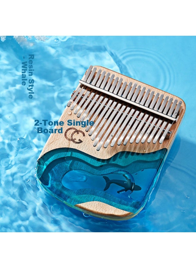 Cega Thumb Piano Kalimba 21-Key Resin Finger Piano, Easy-To Musical Instrument For Beginners, Simple Birthday Gift - Image 1