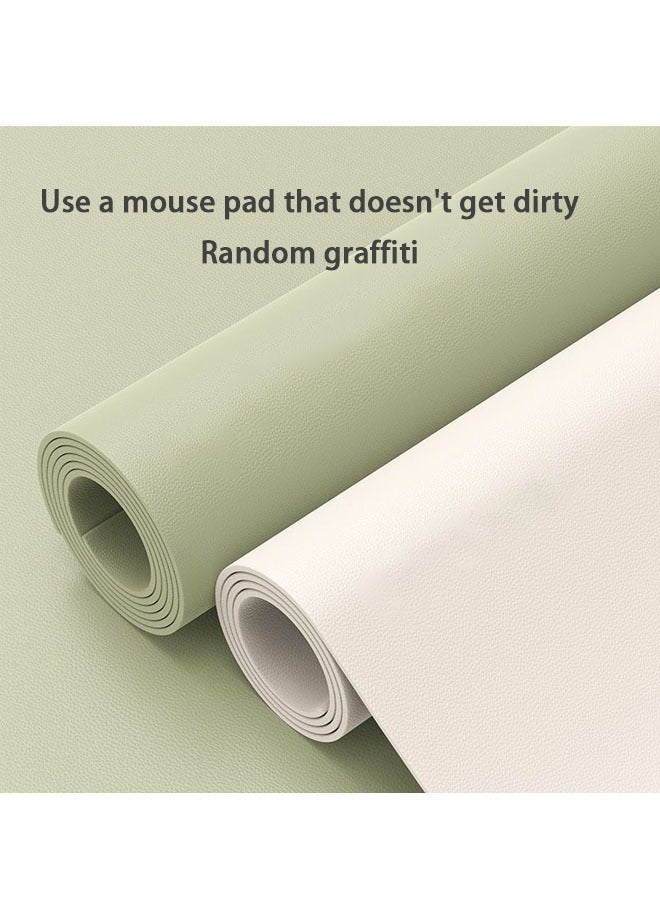 Large Square Laptop Mouse Pad, Leather Professional Gaming Mouse Mat, Multi-Purpose Computer Desk Non-Slip Pad Foldable, Can Be Used For Office, Game, Insulation Pad, Coffee Pad/80x40cm - Image 4