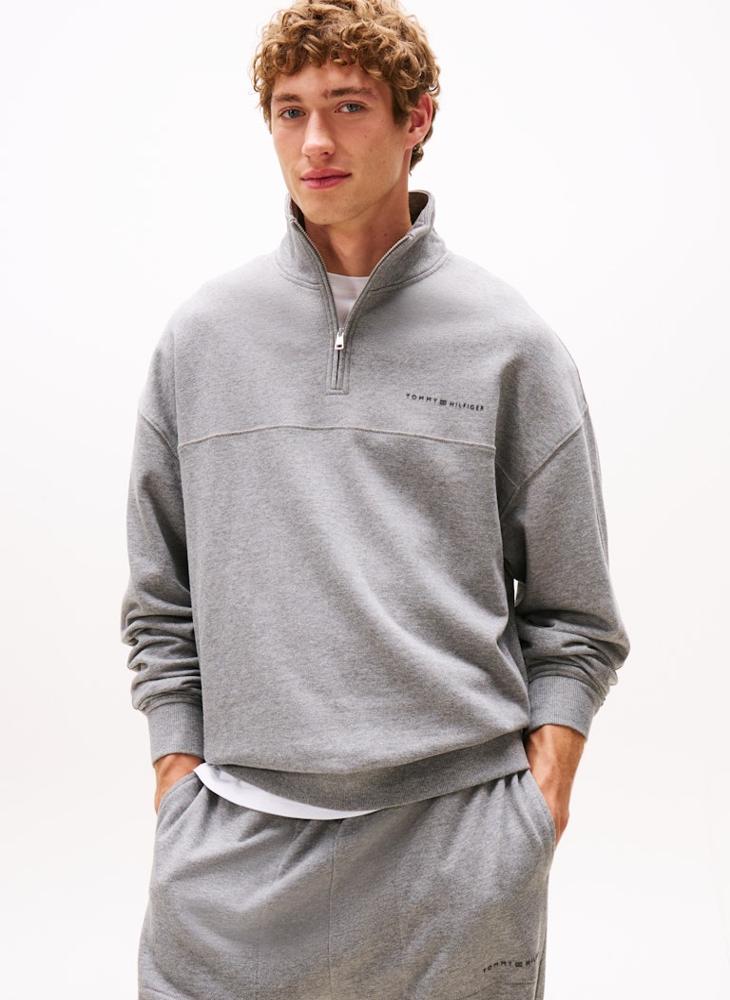 تومي هيلفيغر كنزة منزلية أصلية بسحاب نصفي - Image 4