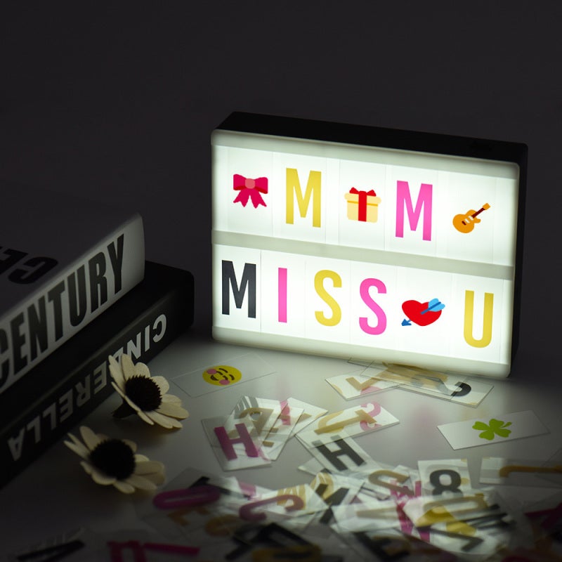 102pcs Colorful Interchangeable Letters Numbers Symbols Characters Cards Combination for DIY LED Cinema Light Box Message Board for Birthday Anniversary Wedding Party Store Sign Kids Study - Image 4