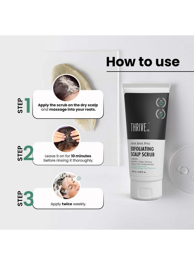 ثريفيكو مجموعة العناية بفروة الرأس: مقشر فروة الرأس Aha Bha Pha، 100 مل ومصل منشط، 50 مل | لمشاكل فروة الرأس مثل الجفاف والقشرة والحكة | يوفر فروة رأس نظيفة ويعزز نمو الشعر - Image 3