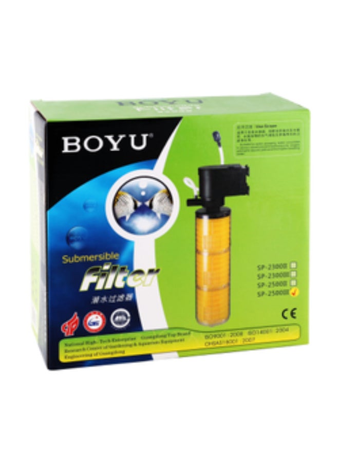 Boyu SP-2500III Submersible Filter Pumps for Aquariums (230/115V, 50/60Hz, 34W, 1400L/hr) , 1 pcs