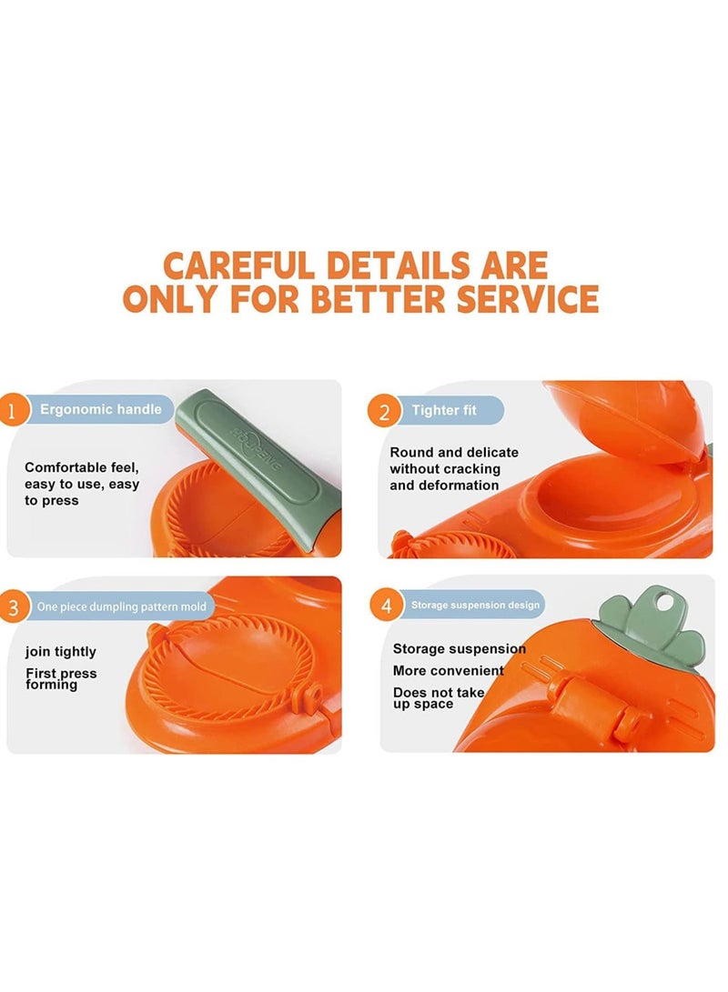 ELTRAZONE صانع الزلابية 2 في 1، قالب زلابية يدوي، أداة يدوية لخبز المعجنات لضغط غلاف عجينة الزلابية (أصفر) - Image 3