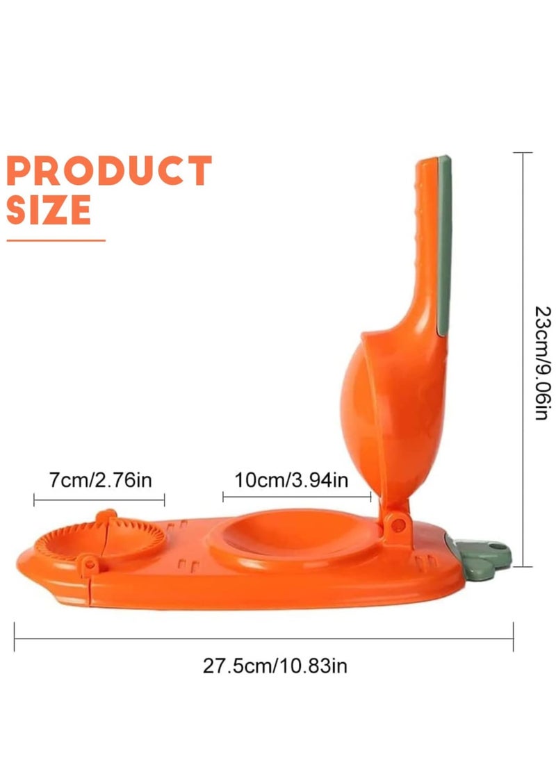 ELTRAZONE صانع الزلابية 2 في 1، قالب زلابية يدوي، أداة يدوية لخبز المعجنات لضغط غلاف عجينة الزلابية (أصفر) - Image 2