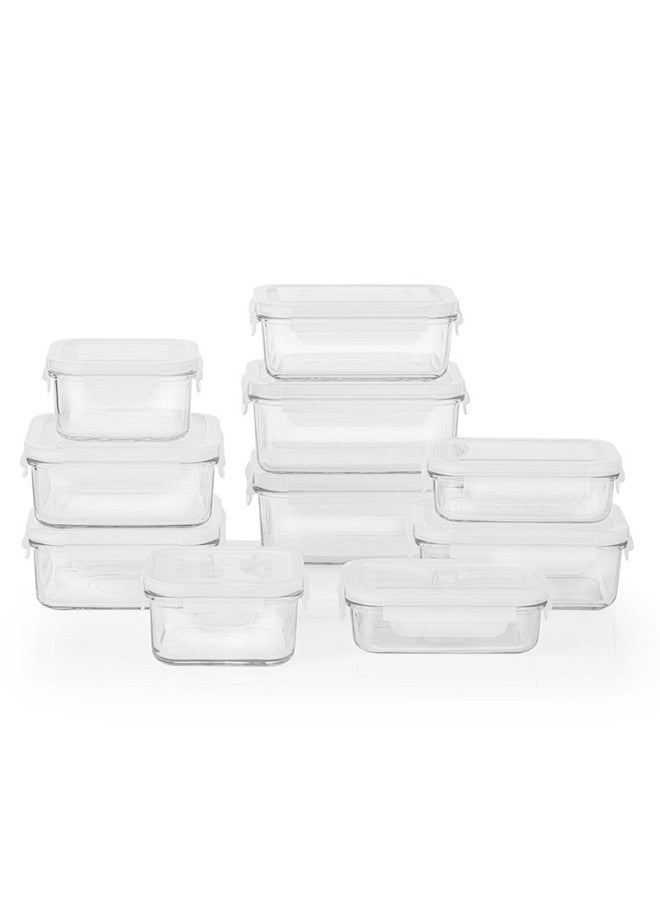 Glasslock Imported Heat-resistant Tempered Glass Food Storage Containers, Microwave-safe Lunch Boxes, Refrigerator Storage Containers, Sealed 5-piece Set - Image 4