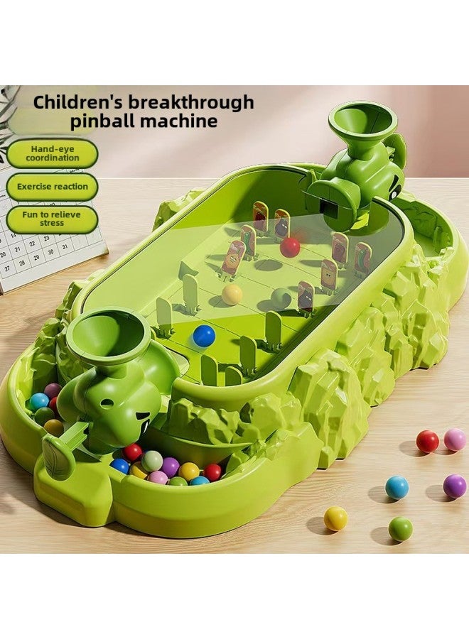 Plant War Pachinko Machine Shooting Desktop Game Machine Parent-Child Interaction Toy Gift-Colour: Plants Vs. Pinball Machine + 20 Pearls  - Image 3