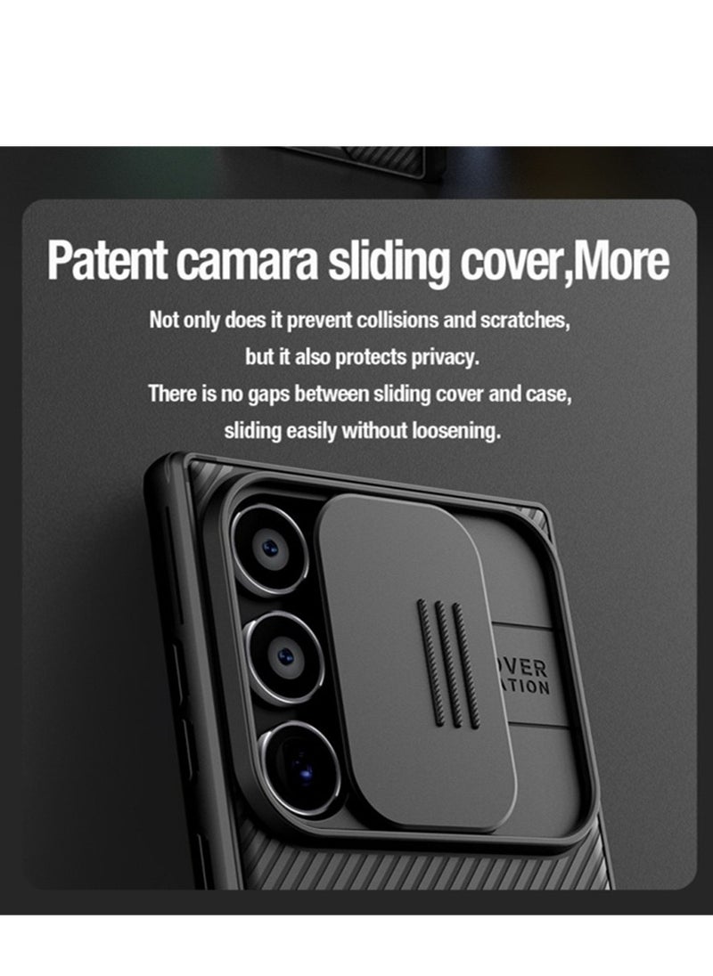 Nillkin Galaxy S24 Ultra Case, Slide Camera Case Design, 360° Full Body Coverage Shockproof Phone Cover, Anti-Fall Anti-Scratch Anti-fingerprint Protective Case for Samsung Galaxy S24 Ultra 5G, Black  - Image 5