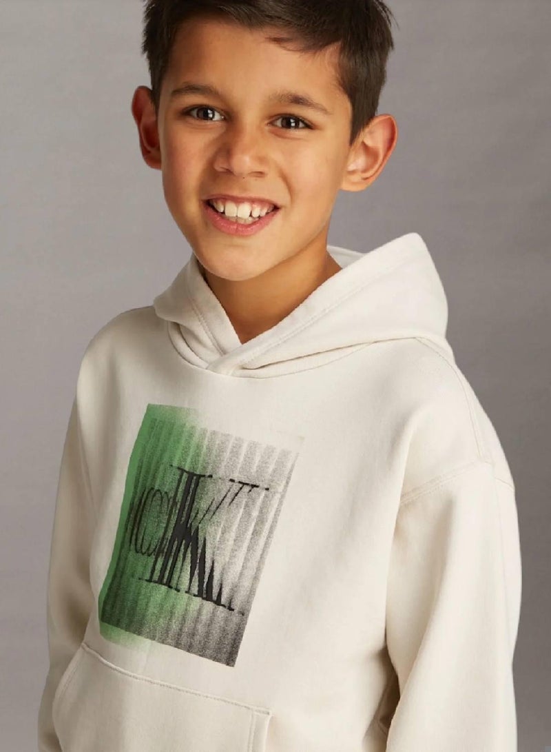 كالفن كلاين جينز هودي مزين بشعار كلفن كلاين - Image 3