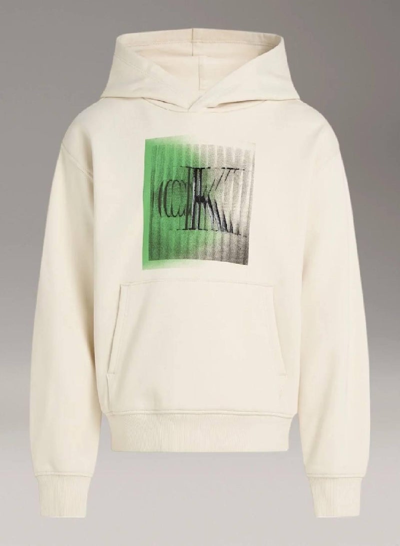 كالفن كلاين جينز هودي مزين بشعار كلفن كلاين - Image 4