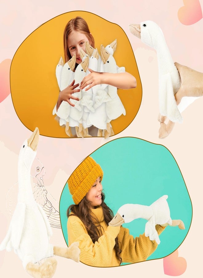 Flahard 6 Pack 15.7 Inch Soft Swan Stuffed Animal Toy Smooth Plush Goose Toy Long Goose Neck Swan Hugging Pillow Goose for Party Gifts (Color Set 1) - Image 4