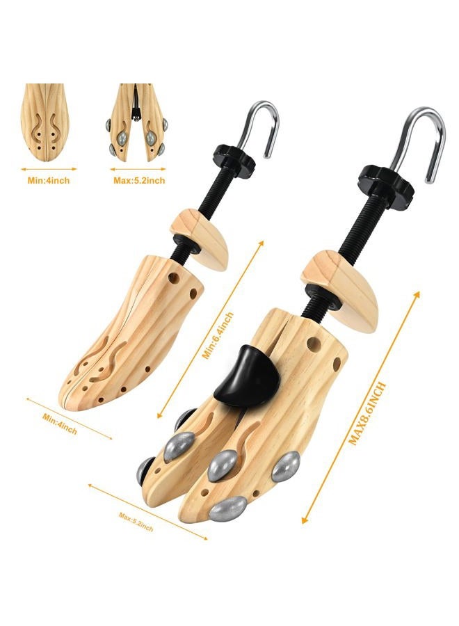 eachway Wooden Shoe Stretcher Men Women,Premium 4-Way Shoe Tree Stretch Length Width for Wide Feet, L(for Men's Size10-13.5), L(for Men's Size10-13.5) - Image 3